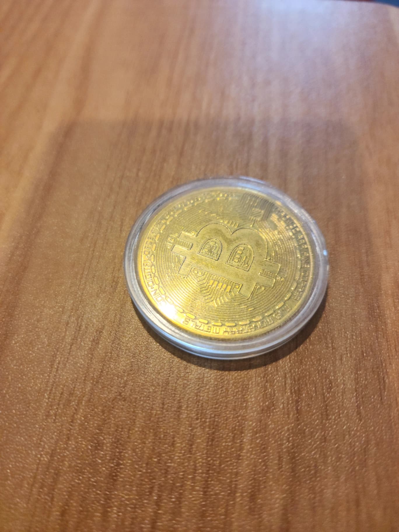 REAL BITCOIN - Gold plated programmed money